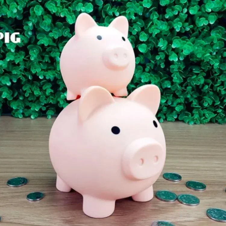 Large Capacity Cartoon Pig Shaped Money Boxes Children Toys Birthday Gift Home Decor Money Saving Piggy Bank Coins Storage Box