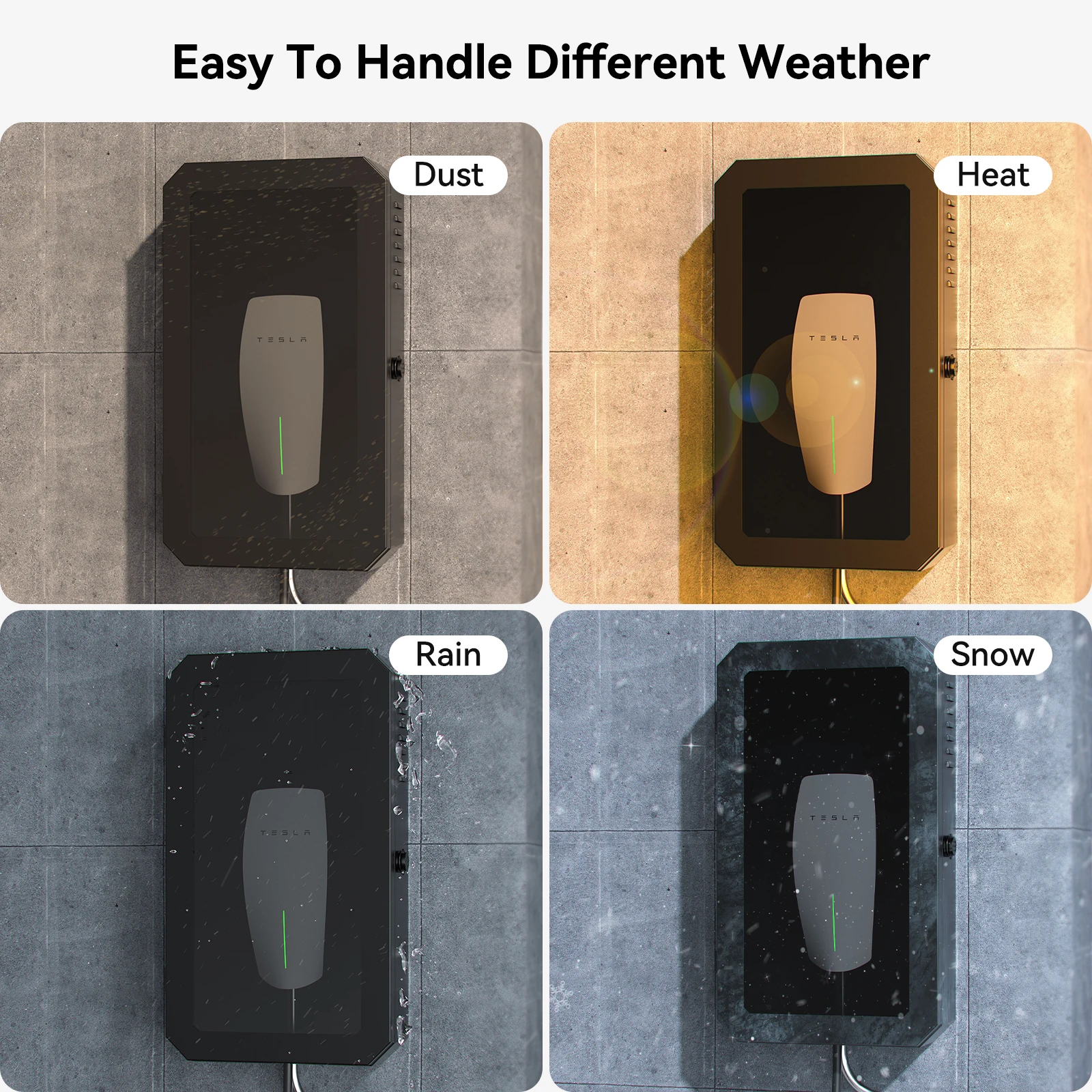 YZ for Tesla Model 3 Y X S Charging Station Protection Box Outdoor waterproof an