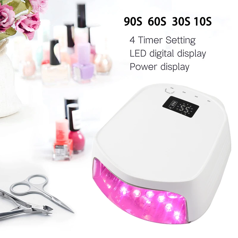 New Arrival Nail Gel Polish Curing 96W Rechargeable Cordless Cure LED Nail Lamp Sun UV Gel Dryer Nail Lamp For Salon Manicure 2