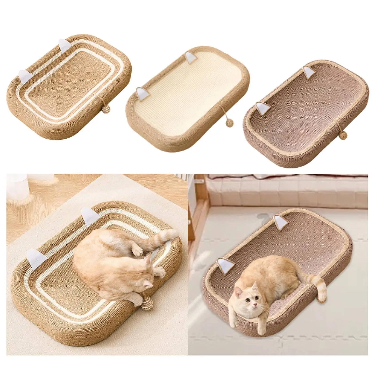 Cat Scratcher Scratching Board Oval Interactive Play Toy Furniture Protector Nest Basin for Couch Carpets Sofas Training Cat Scratcher Scratching Board Oval Interactive Play Toy Furniture Protector Nest Basin for Couch Carpets Sofas Training
