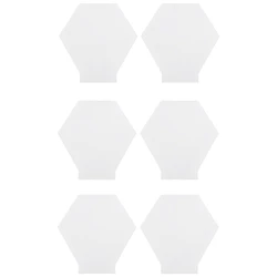 2Mm Acrylic Blanks For Light Base, 6PCS Clear Acrylic Sheets, For Table Sign, DIY Display Project, Hexagon