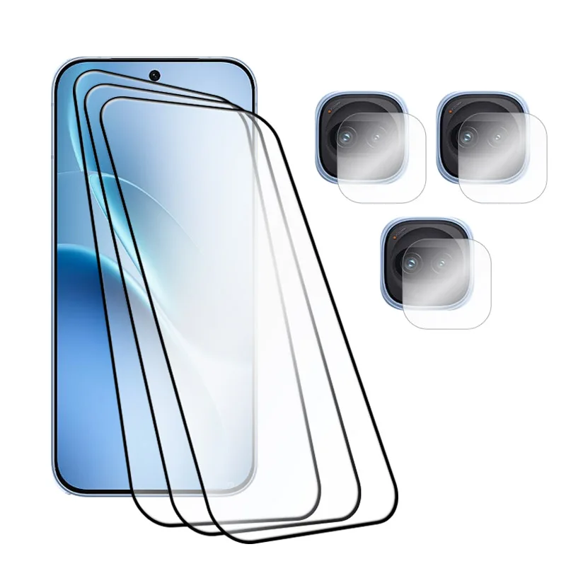 Premium Screen and Lens Protector Set - HD Clear Anti-Scratch Film with Soft Fiber Lens Guard