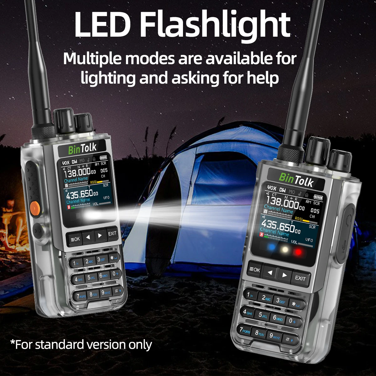 BT8200 Walkie Talkie 10W Tri Power Multi Band Wireless Bluetooth Phone Programmi