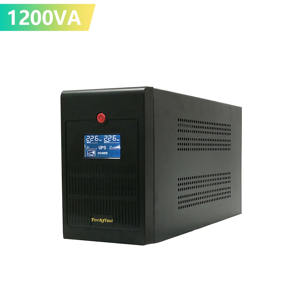 Techfine 1200Va Home Ups Batteria Prezzo Alimentatore Di Backup Per La Casa Offline Gruppo Di Continuità