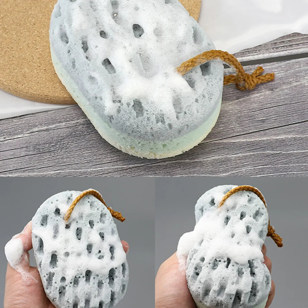 2 Pcs Bath Sponge Exfoliator Shower Sponges Scrubbers Bathing Tools Sponges For Bath Brushes Household Merchandises Bath 5
