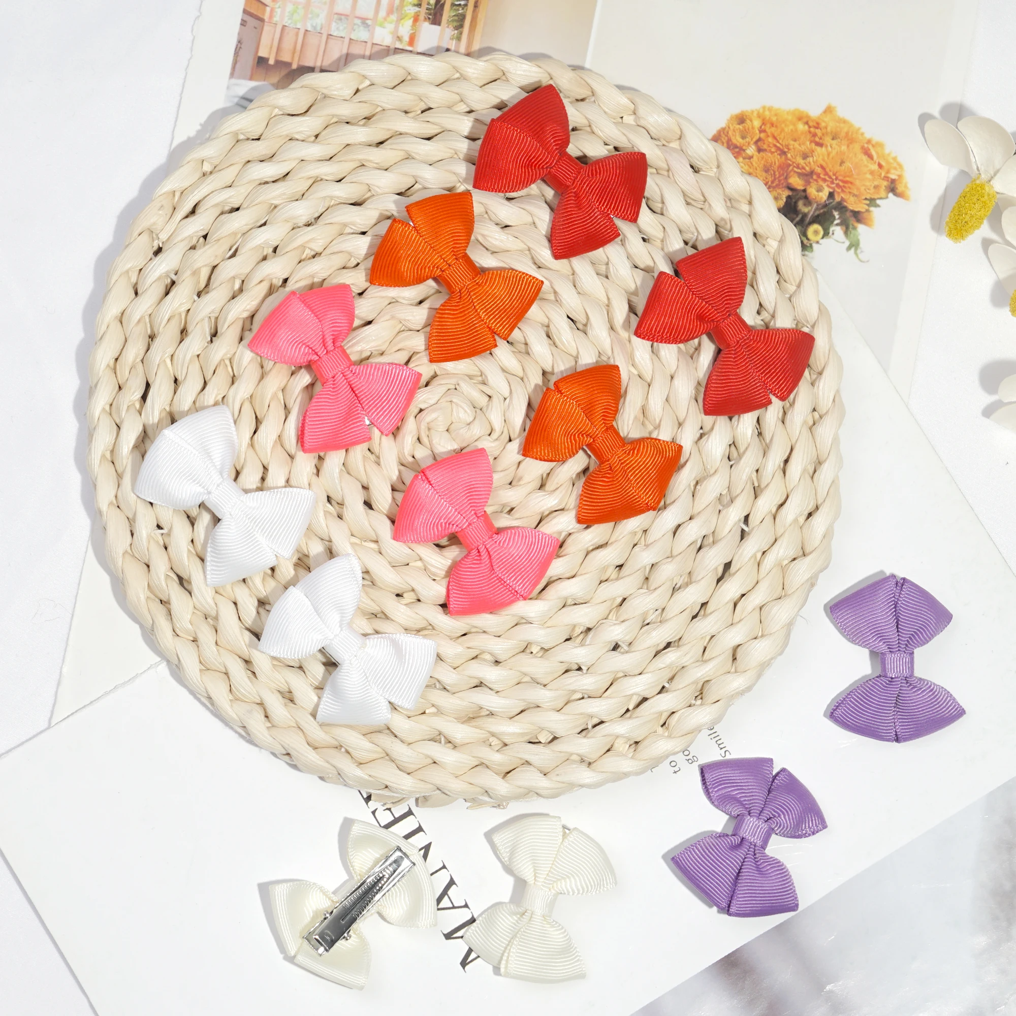 20/30/40 Stück Baby-Haarspangen 2 Zoll Haarschleifen Alligator-Clips für Säuglinge und Babymädchen für den Täglichen Gebrauch Haaraccessoires – Detail 8