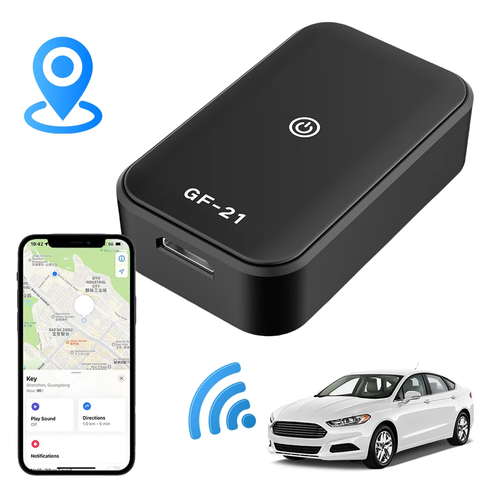 Mini GPS Tracker WiFi + LBS Position Vehicle Tracking Device APP Control Anti-Theft Real-Time Locator Anti-Lost Device