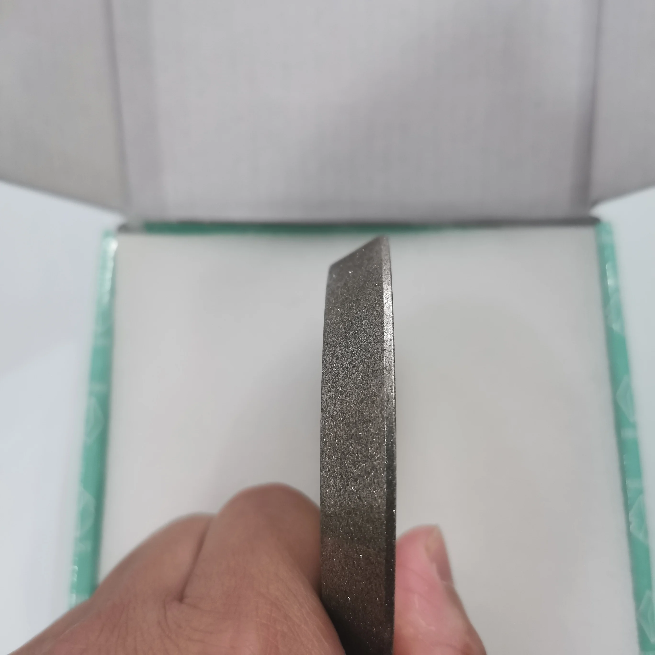 CBN SDC Diamond Grinding Wheel for Drill Bit Sharpener | 60 Degree | 78mm OD 12.7mm Arbor 10mm Thickness | 13-Type Grinder detail image 6