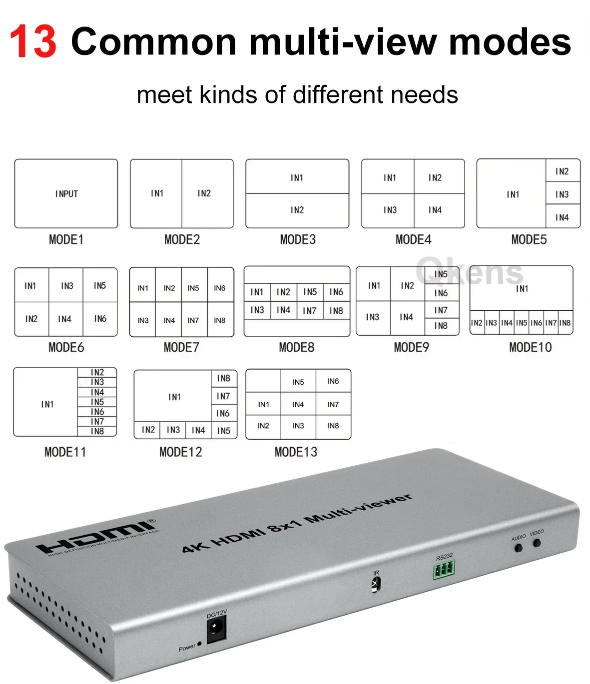HDMI  Ƽ  ɸ ġ,   ȭ , PS4 DVD ī޶ PC TV, 4K, 8x1, 8 in 1 