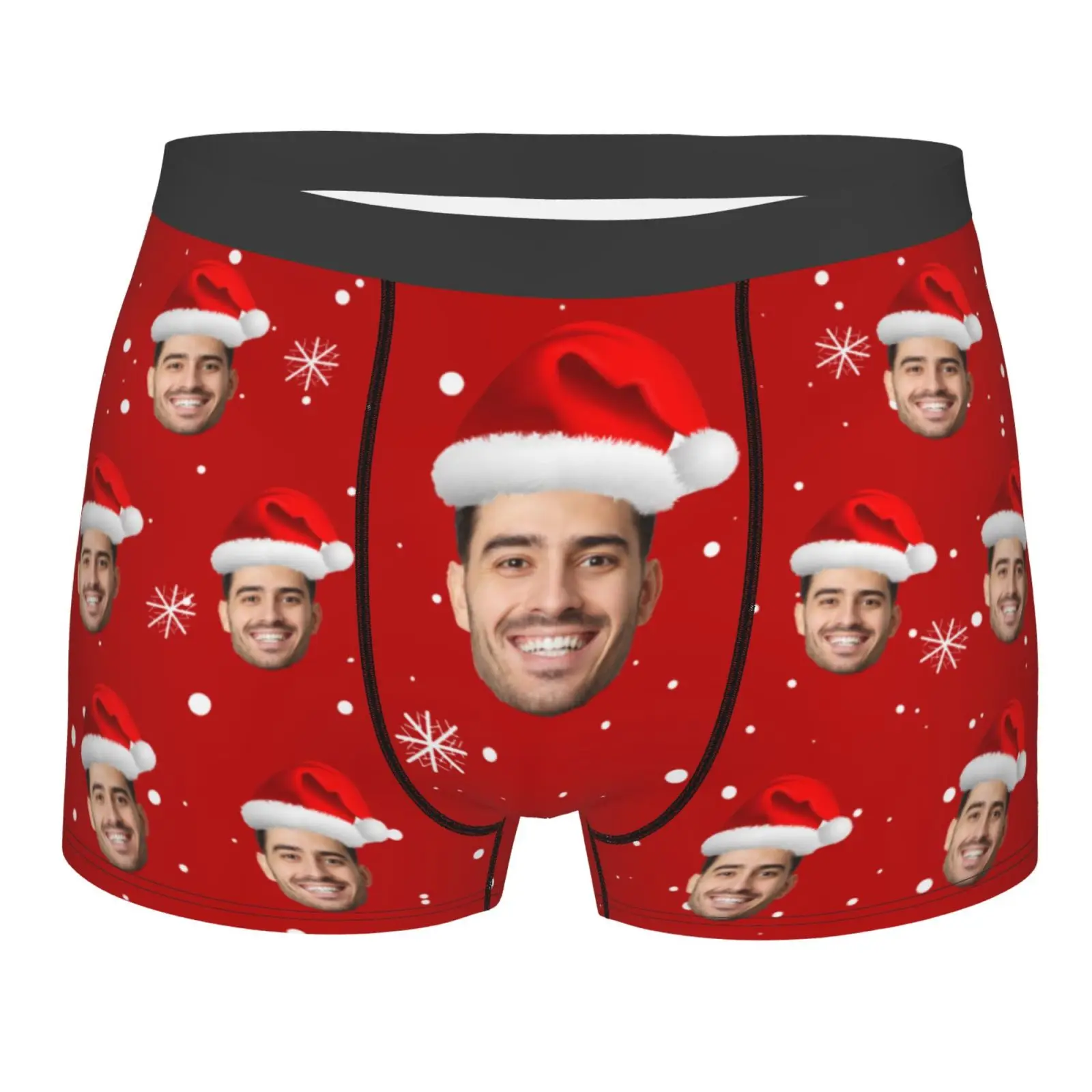 Personalized Face Photo Christmas Men's Underwear 1 | Personalized Face Photo Christmas Men's Underwear 3