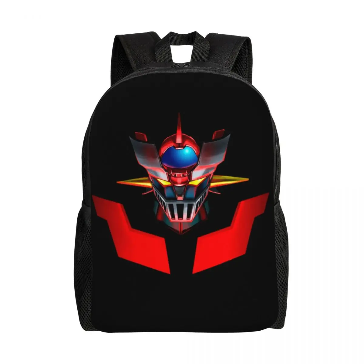 

Customized Mazinger Z Mad Robot Backpacks Women Men Fashion Bookbag for School College Grendizer Anime Manga Bags