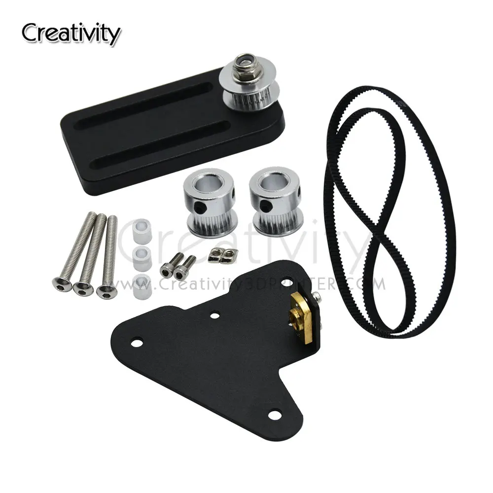 듀얼 Z축 리드 스크류 알루미늄 키트, 타이밍 벨트 폭 6mm 기어 20 개, CR10 Ender3 3D 프린터 부품 622mm 752mm 벨트