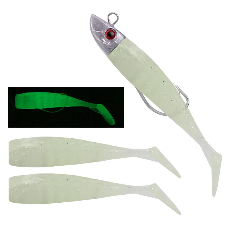 

Soft Fishing Lure Jig Head Hook Grub Worm Silicone Fish Baits Shrimp Bait Artificial Swimbait Carp Fishing Tackle