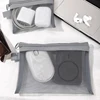 Large Capacity Portable Outdoor Travel Makeup Bag Transparent Mesh Storage Washing Bag Home Organization Tote Bag 3