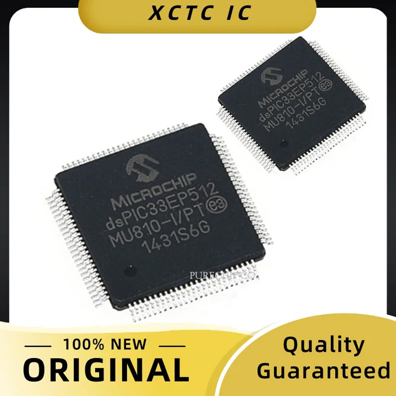 

DSPIC33EP512MU810-I/PT TQFP-100 DSP, DSC 100P 512KB Flsh 52 КБ RAM 60 МГц USB новый оригинальный IC