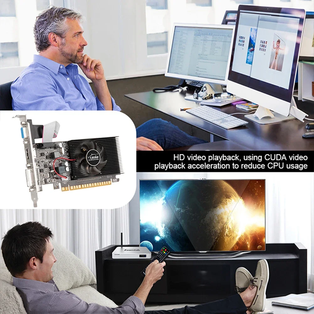 GT610 ׷ ī 810MHZ DDR3 1GB ӿ  ī, HD VGA DVI ̽, ǻ ũž ӿ ü ׼