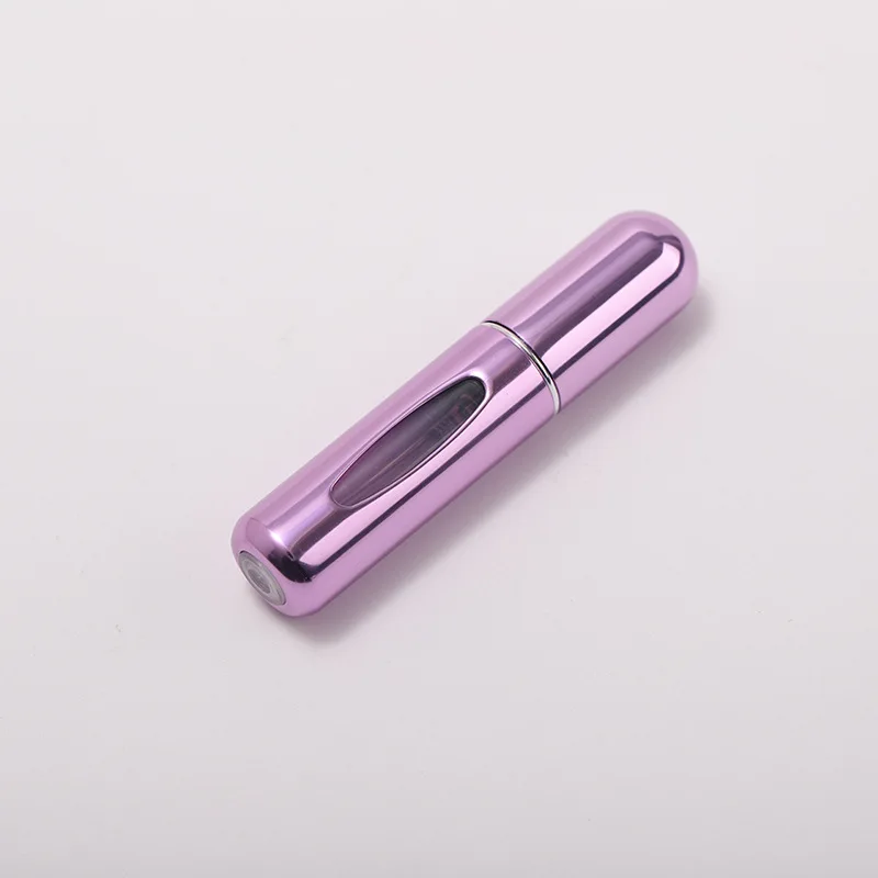 1Pcs 5ml Refillable Metal Perfume Bottle with Spray Fragrance Pump Portable Travel Cosmetic Container Mini Spray Atomizer Bottle 5