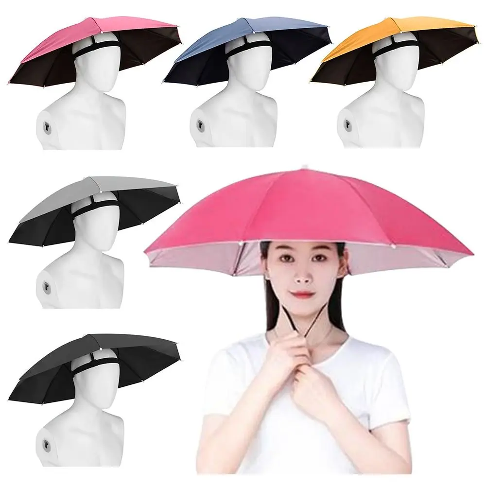 Chapeau parapluie pliable pêche anti-vent - Protection soleil et pluie pour camping plage