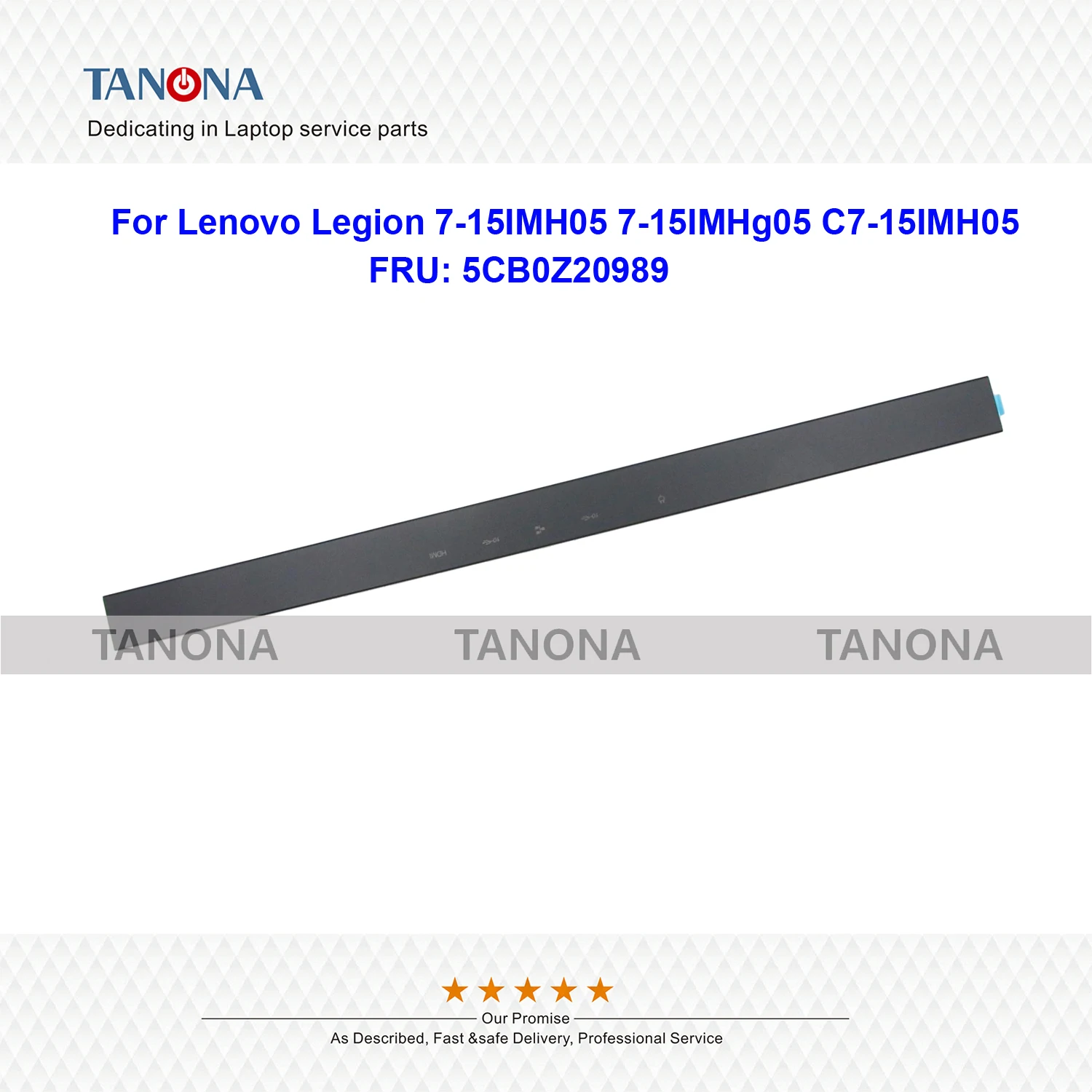 Orig New 5CB0Z20989 For Lenovo Legion 7-15IMH05 7-15IMHg05 C7-15IMH05 Lcd Hinge Cover Trim Bezel Strip Cover 81YT