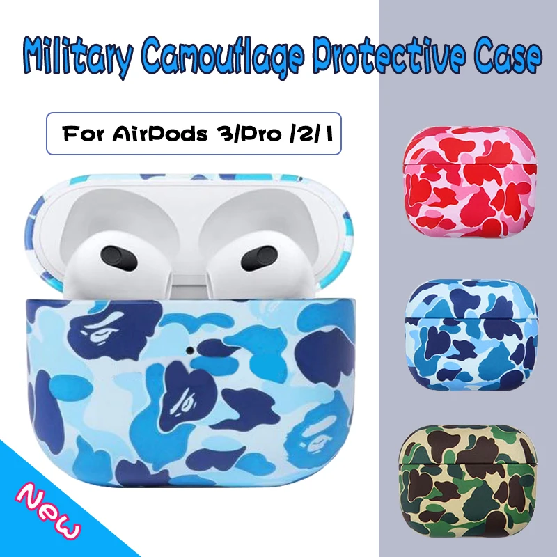 Armor Cover For Airpods Pro 2 3 1 Case Camouflage Army Green Case For Air  Pods Pro 2 3 Pro2 2nd Earphone Case Funda Accessories - AliExpress