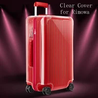 Clear Cover For Rimowa Essential with Zipper High Quality Suitcase Protector Customized Luggage Covers for 20"22"26"28"30"33" 1
