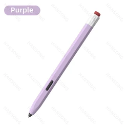 Liquid Silicone Stylus Pencil Pen Case Cover for S7 S8 S Pen Case (Purple)