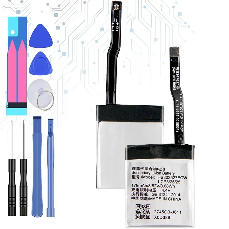Batteria Muslimper Huawei Honor Watch Magic Gt 178Mah Batteria Di Ricambio Per Orologio Batteria + Strumenti Gratuiti