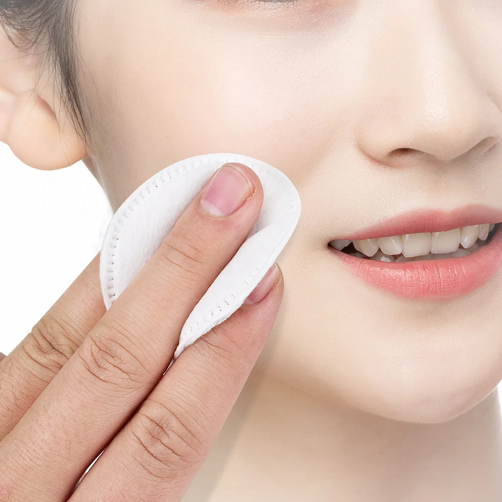 Makeup Remover Pads 100PCS Disposable Cosmetic Wipes Nail Art Cleaning Round Pads Soft Daily Supplies
