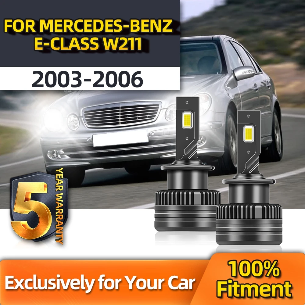 

TEENRAM Car Headlight 12V 24V D2S Super Bright Headlight Canbus 30000LM For Mercedes-Benz E-Class W211 2003 2004 2005 2006