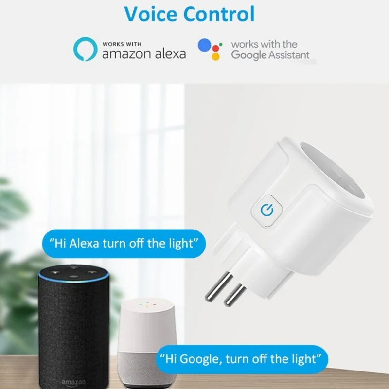 Smart ZigBee Plug with Power Monitoring – EU Socket, Works with Voice Assistants