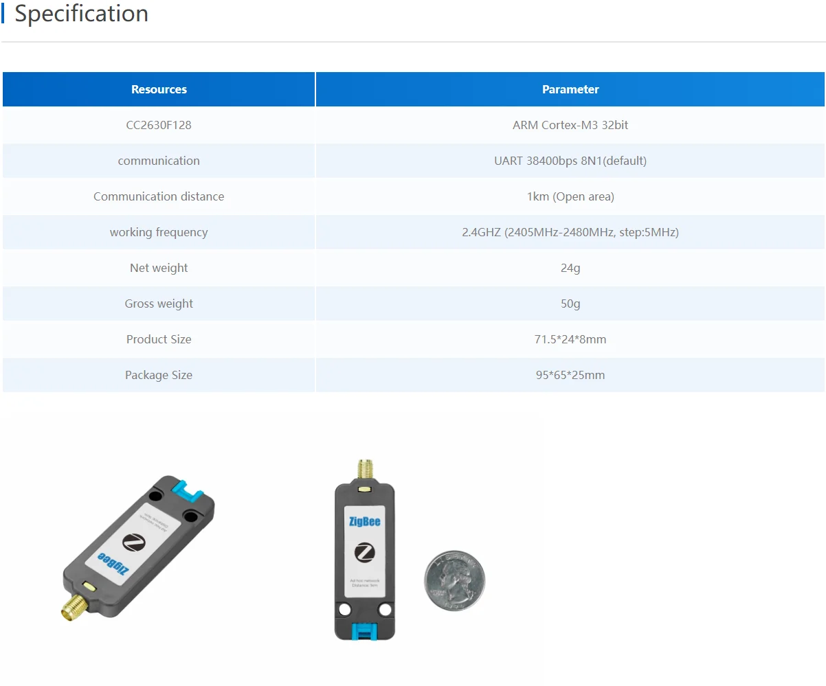 Official Zigbee Unit (CC2630F128) with Antenna