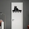 1pc Chinchilla Hanger Wall Mount Bracket for Coats Keys Leashes, Also a Wrought Iron Towel & Storage Rack, Versatile and Stylish 5