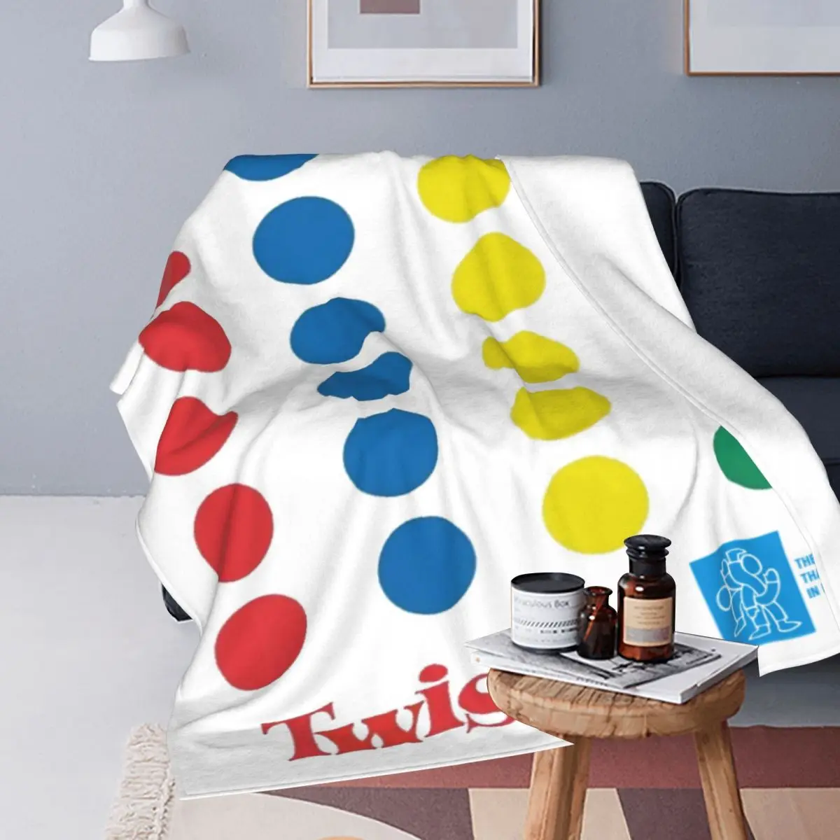 Throw Blanket The Twister Game Micro Fleece Blanket Four Sizes Blanket Personalized Portable For Living Room AntiPilling Blanket 4