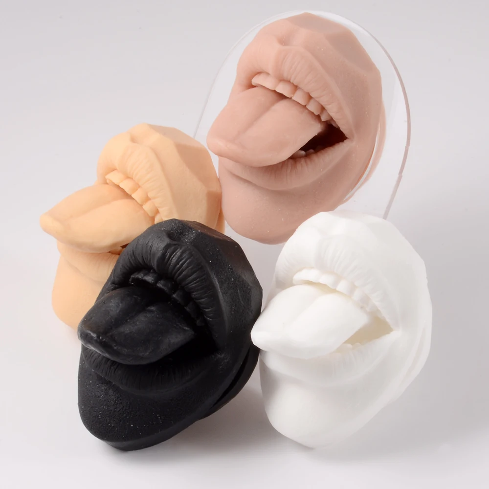 Silicone Model Mouth Tongue Tongue Piercing Practice Mouth Silicone Piercing New Aliexpress