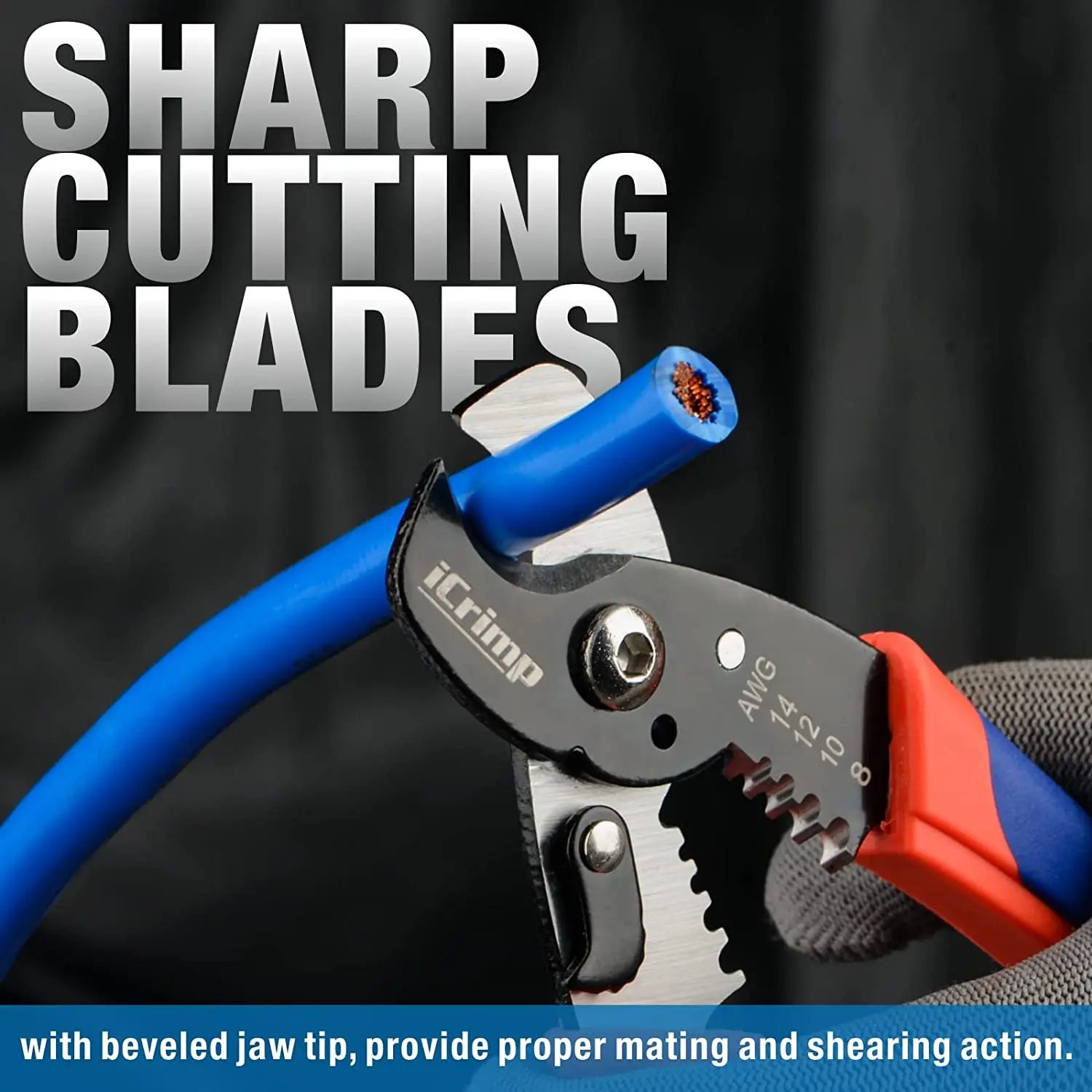 IWISS ICP-065 Wire Stripper Plier Cable Cutter 2 in 1 Multifunction Wire Cutting Tool Stripping Tool Mini Electrician Hand hand tools wire stripper wire cutter stripping pliers wire stripping pliers multifunctional tools wire pliers wire cutting pliers mini wire stripper