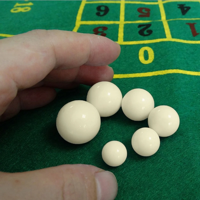 3pcs American Roulette Ball 12/15/18/20/22mm Casino Roulette Game Replacement Ball Resin