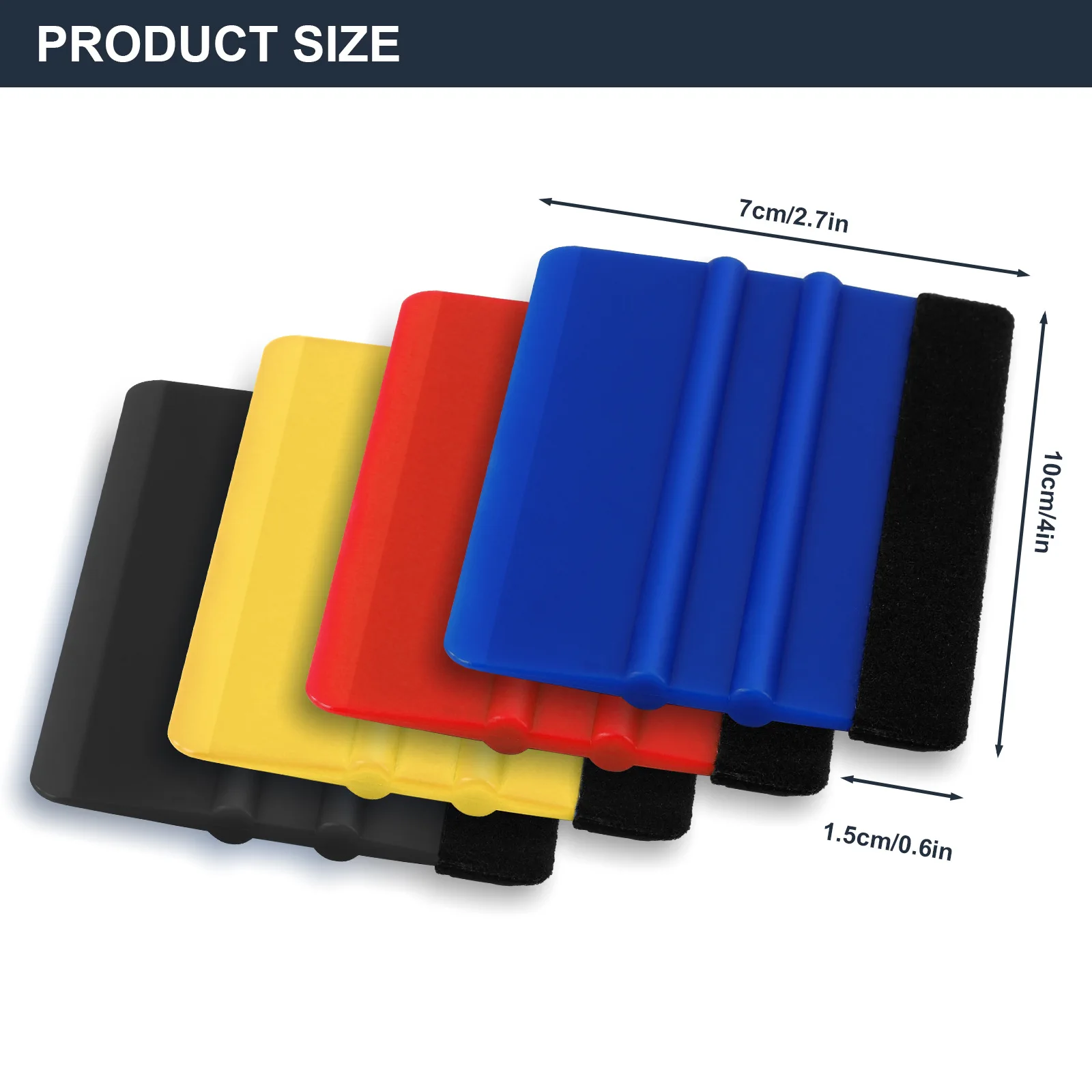 Car Wrapping Tools Vinyl Squeegee with Felt Edge Scraper for Car Glass Vehicle Film Wrap Scrape Car Wash Supplies Automotive Detailing Tools vinyl squeegee automotive film tools car film scraper car vinyl scraper