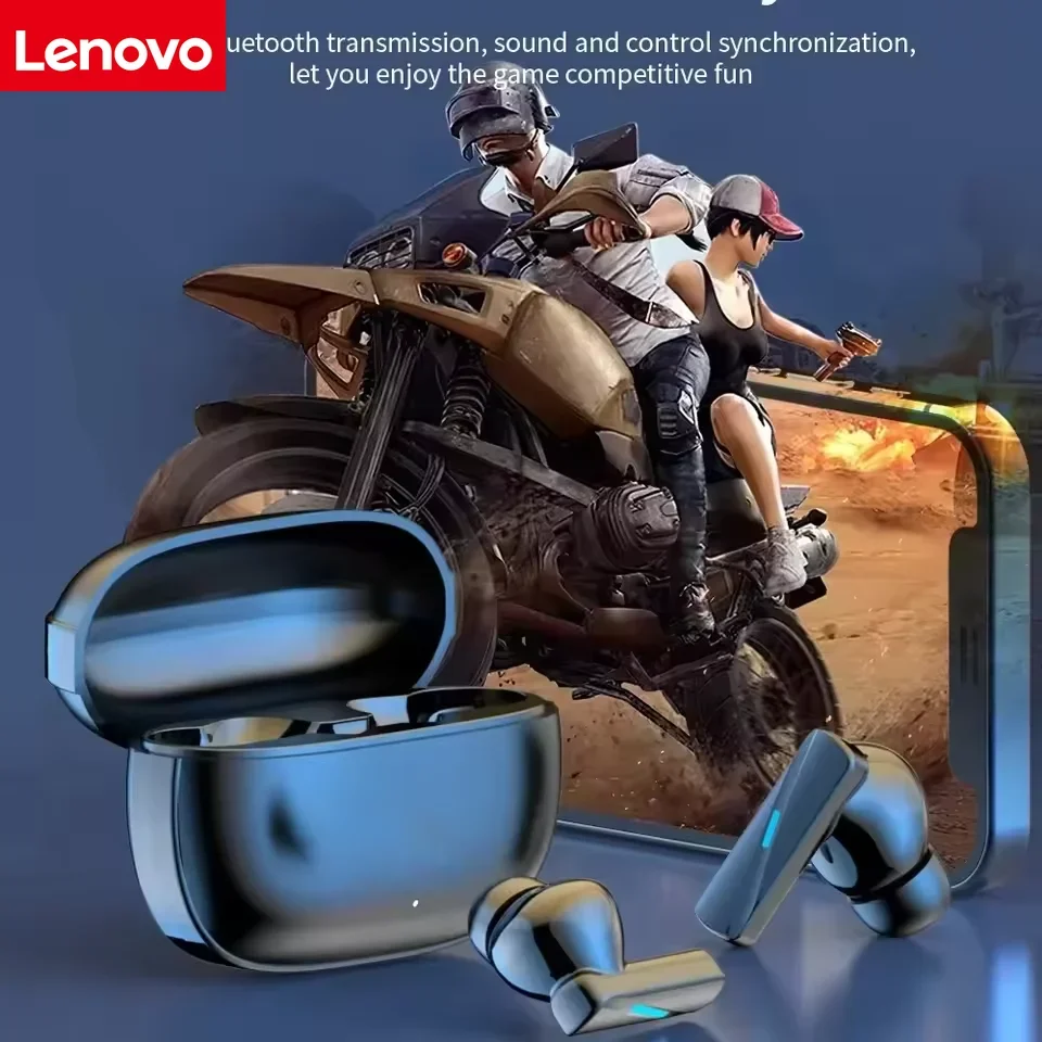 Lenovo TWS Wireless Bluetooth Headset Touch Control Mic Earbuds Wireless Headphones Noise Cancelling In-Ear Handsfree With Mic
