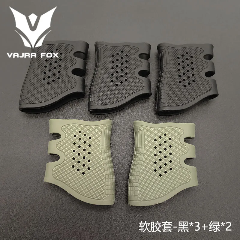 Anti Slip Tactical Handgun Rubber Grip Protect Cover Weapon Gun Universal Rubber Glove Fit Glock Pistol Handle Accessories rubber grip sleeve rubber grips gun accessories