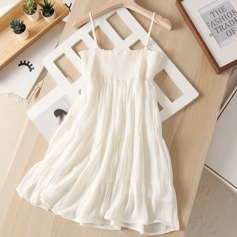 Women Sexy Sling Dress Summer Spaghetti Strap Sleeveles Chic Sweet Mini Dresses Vacation Beach Party Dress 2