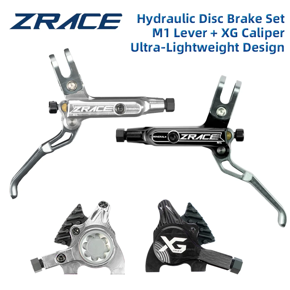 ZRACE M1 XG Flache Montieren Bremse für Flache Bar Kies/BMX Raceing, Volle CNC Leichte, vorne und Hinten Flache Handler Bar Kies