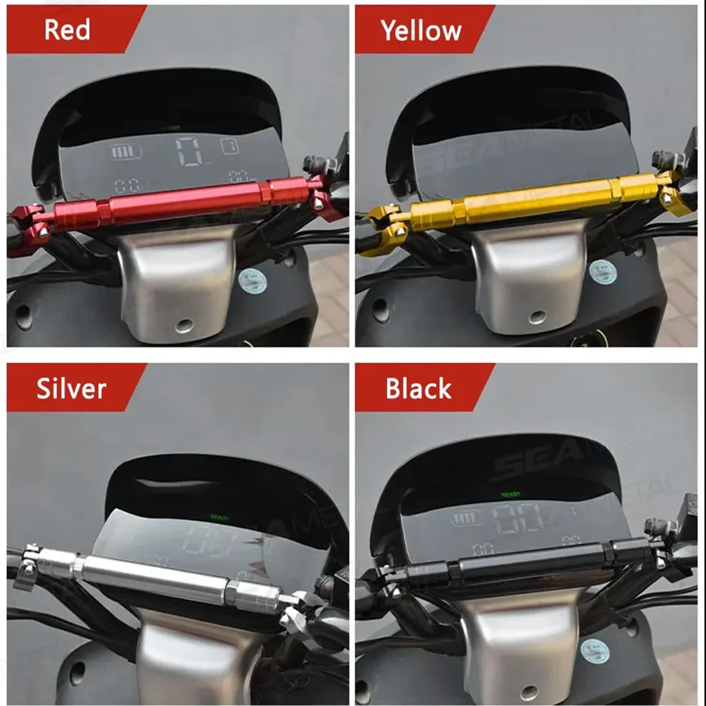 Motorcycle Handlebar Bracket Motorcycle Handlebars Expansion Bracket Stabilizer Bar GPS Mobile Phone Bracket Fixing Rod Strengthen Balance Bar Crossbar