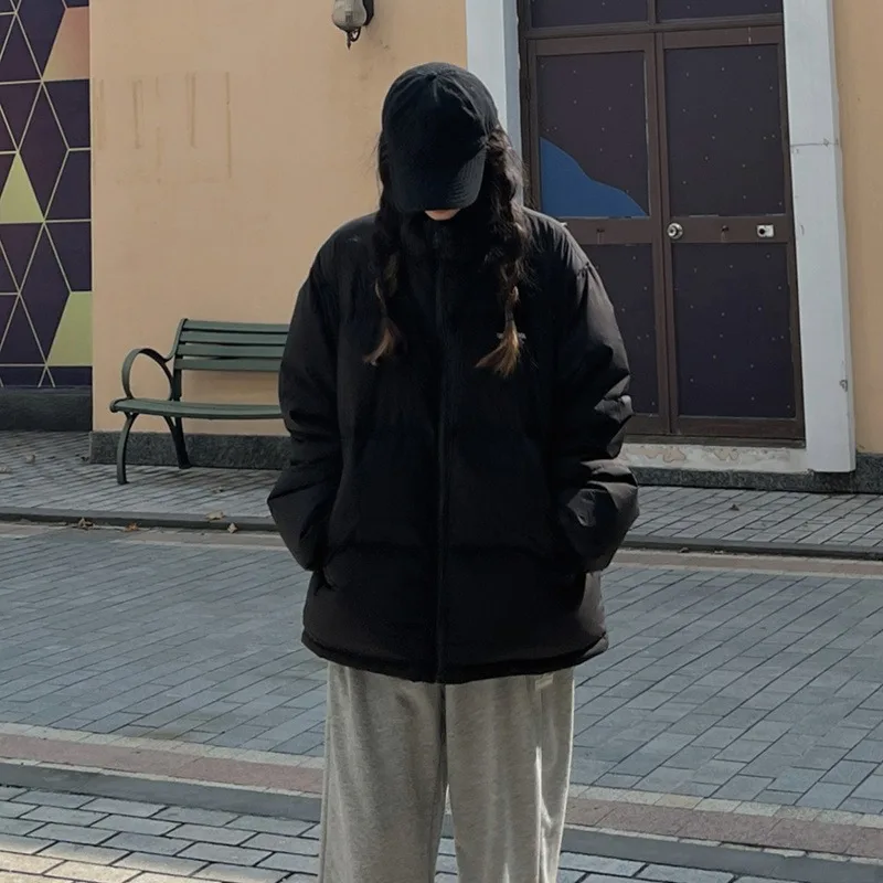 2023 New Women Down Jacket Winter Coat Female Short Parkas Loose Thick Warm Outwear Leisure Time Versatile Fashion Overcoat