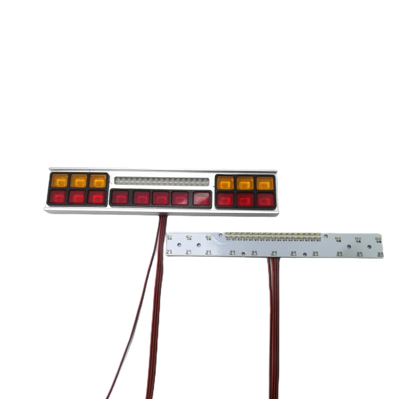 1/14 Truck Equipment Rack with LED Light Bar for TAMIYA 1/14 RC Truck Tractor SCANIA R620 56323 R730 470 Upgrade Parts LESU 5