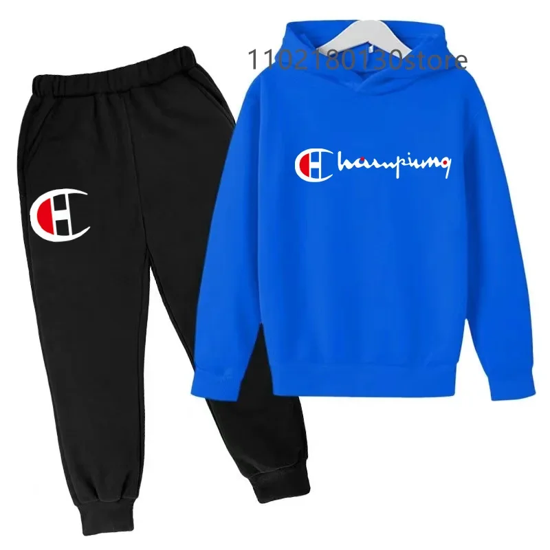Spring/autumn Kids Clothing for Girl Boy Children's Hooded Hoodies Sweatshirts Fashion Sets Teenagers Groups of Pants Child Sui 6