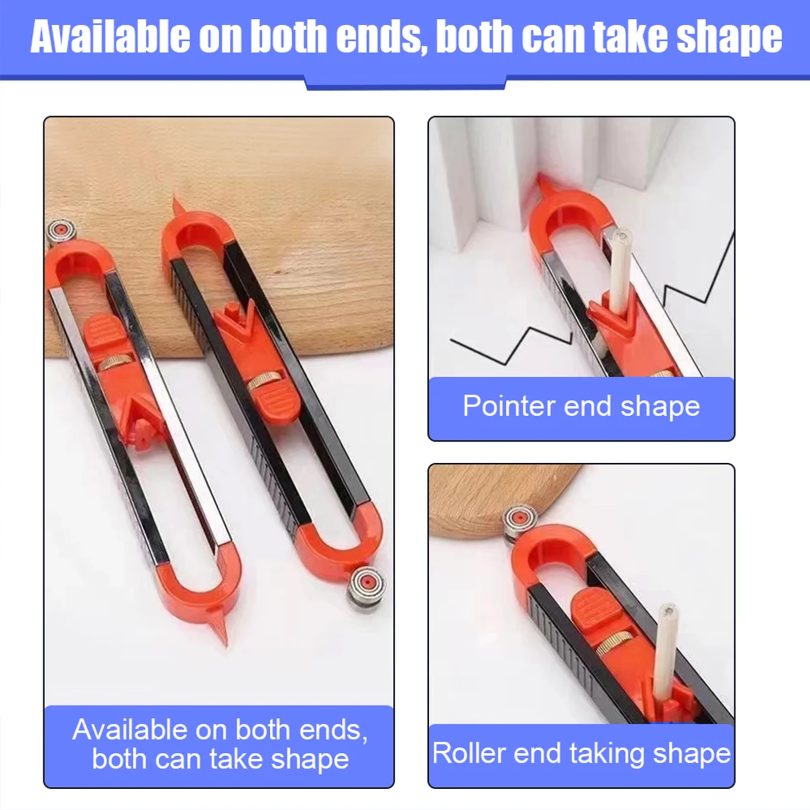 Profile Scribing Ruler Contour Gauge With Lock Adjustable Locking Woodworking Tools Measuring Gauge Profile Measurement Tool 2