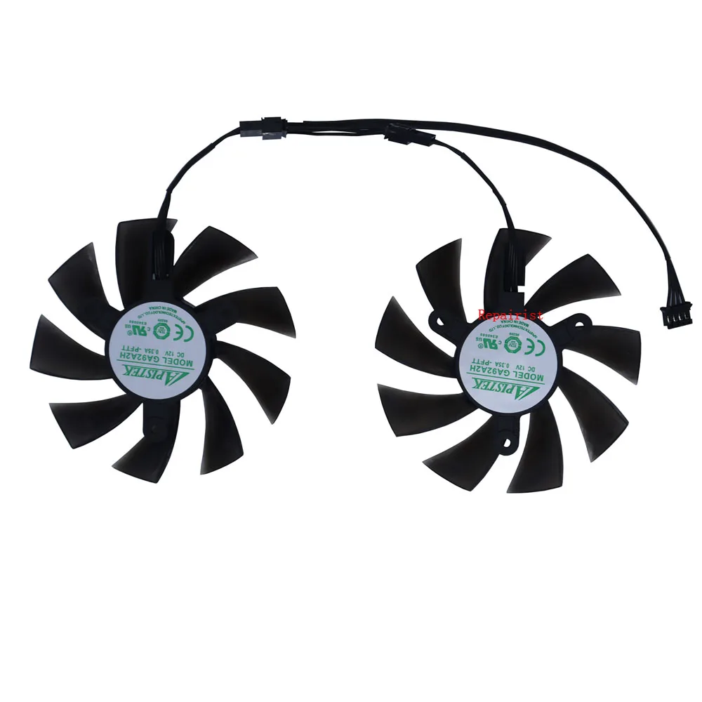 2 Pçs/set GA92S2H,gpu cooler,ventilador placa de vídeo,para zotac