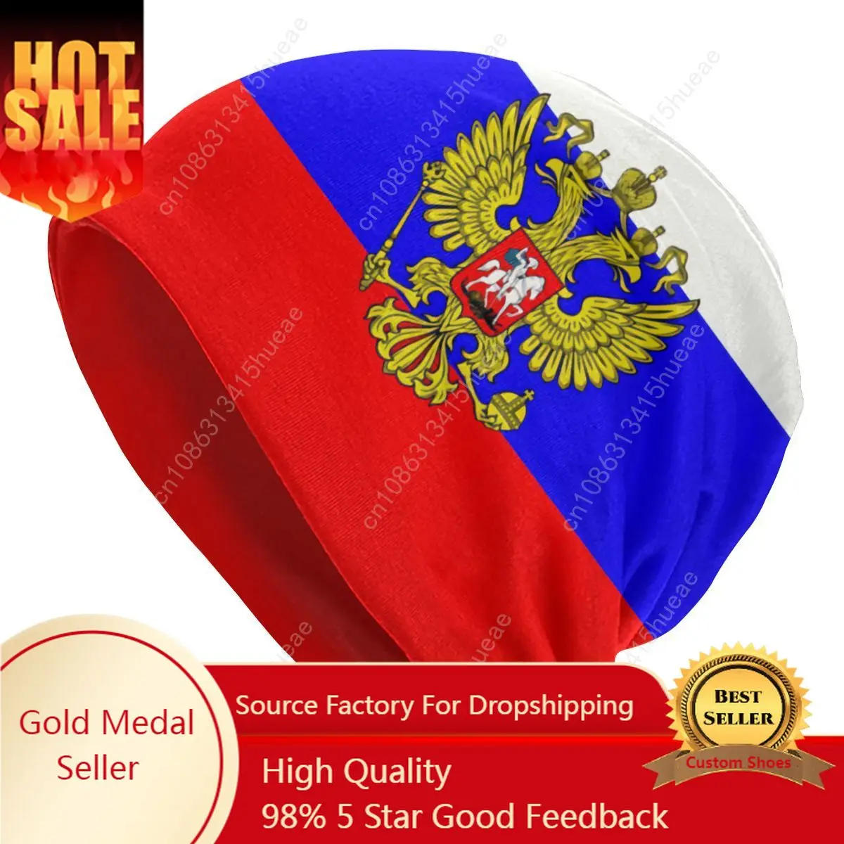 

Unisex Winter Warm Bonnet Femme Knitted Hats Fashion Russian Flag Beanie Cap Outdoor Ski Beanies Caps For Men Women