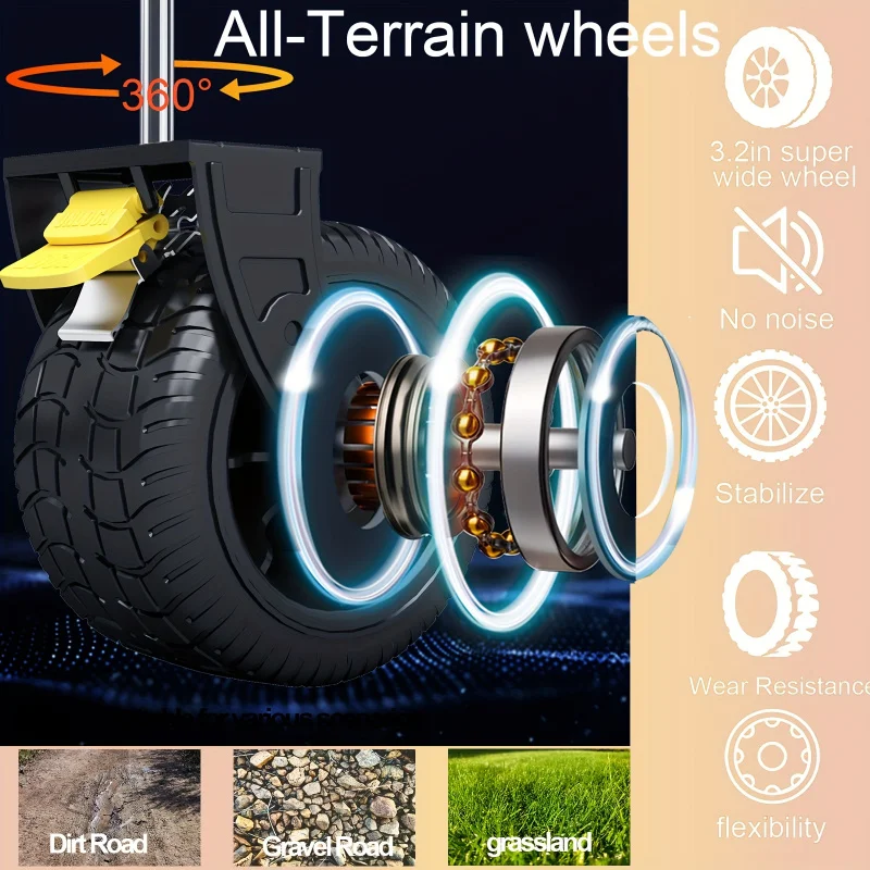 عربة قابلة للطي متعددة الاستخدامات - سعة 550 رطلاً...