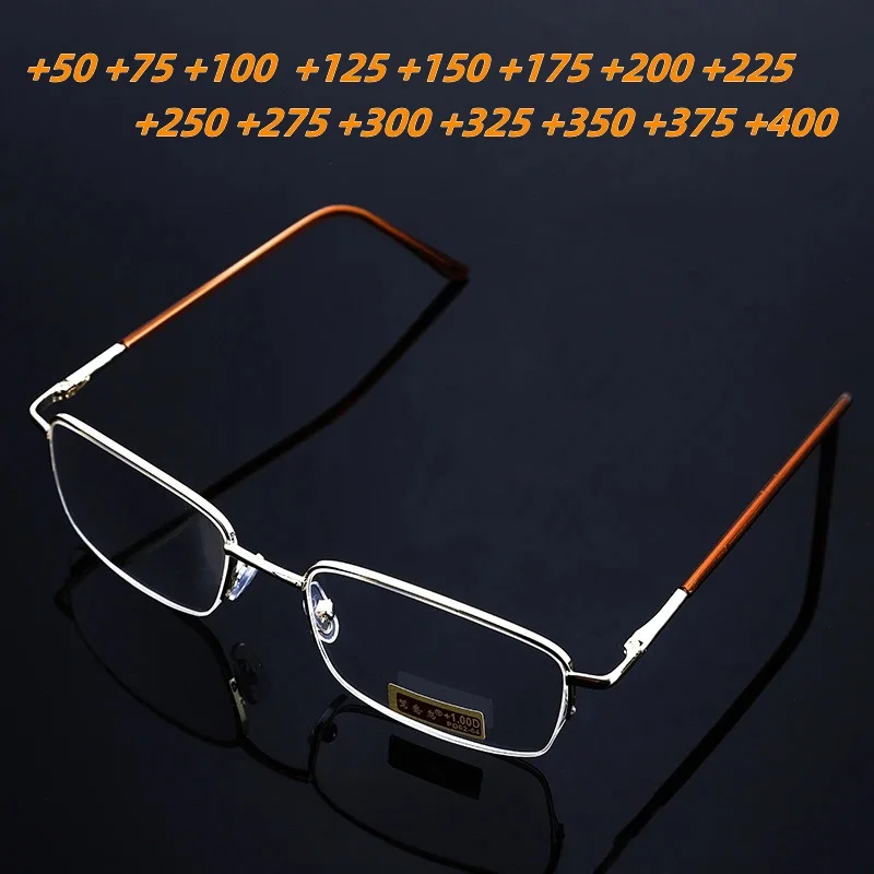 Mannen Glazen Leesbril Presbyopische Eyewear 0.5 0.75 1.0 1.25 1.5 2.0 2.25 2.5 2.75 3.0 3.25 3.5 3.75 4.0 4.5 5.0 Unisex